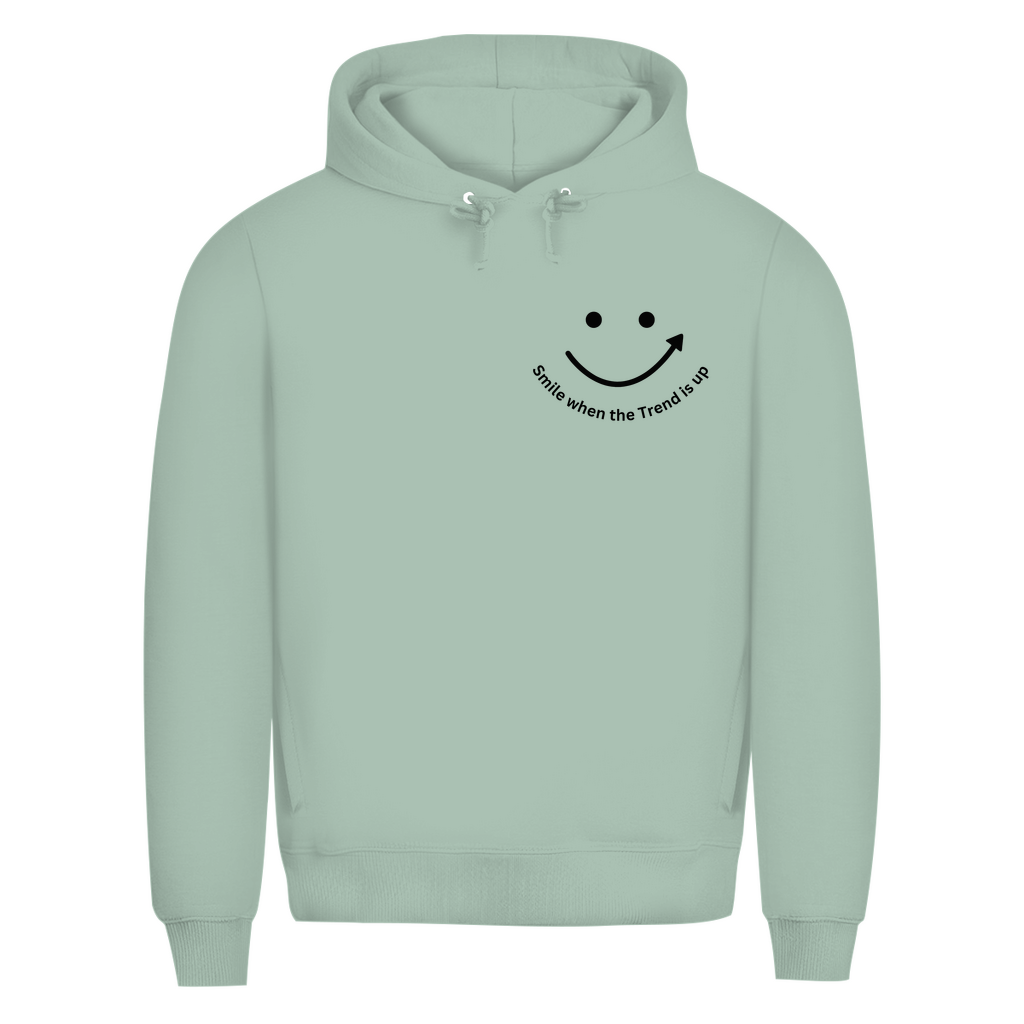 Herren Premium Bio Hoodie Smile when the Trend is up