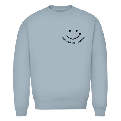 Herren Premium Bio Sweatshirt Smile when the Trend is up
