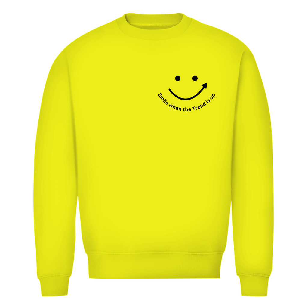Herren Premium Bio Sweatshirt Smile when the Trend is up