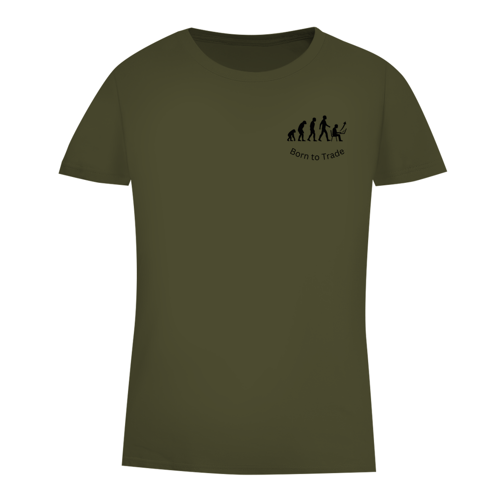 Damen Premium Bio T-Shirt Born to Trade