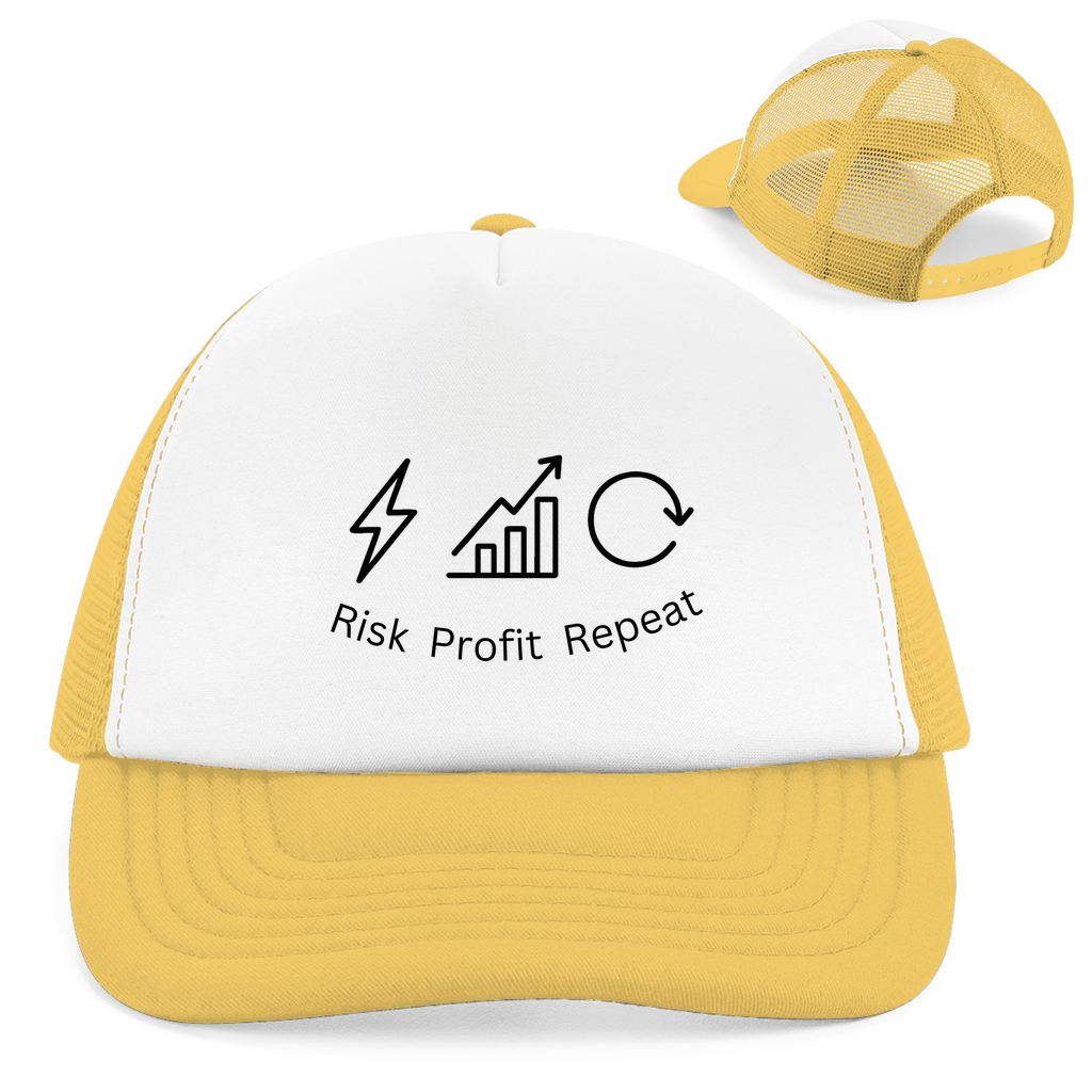 Retro Trucker Cap Risk Profit Repeat