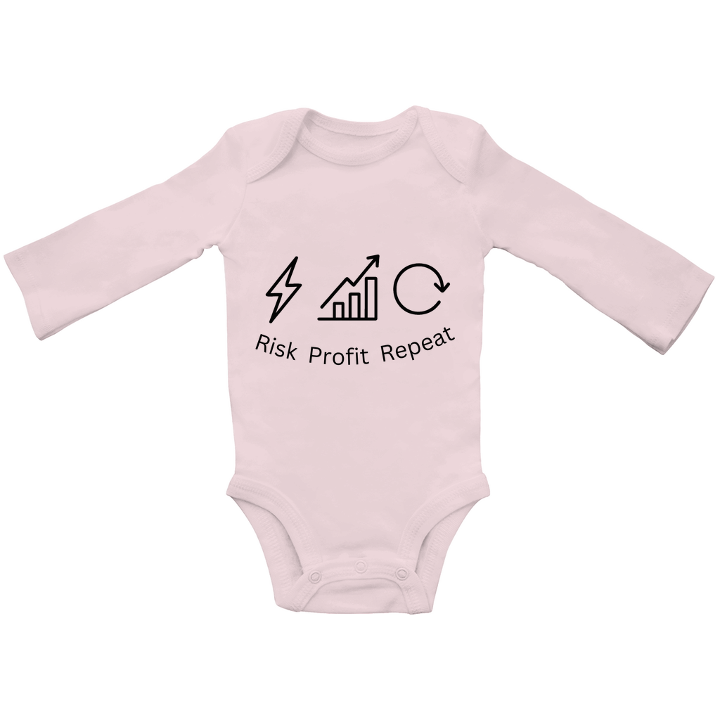 Baby Bio Bodysuite Langarm Risk Profit Repeat