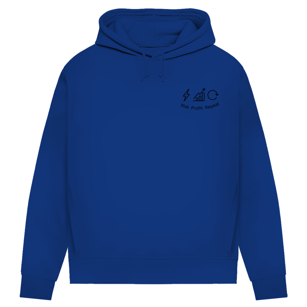 Damen Premium Bio Hoodie Risk Profit Repeat