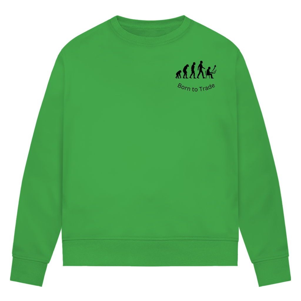 Damen Premium Bio Sweatshirt Born to Trade