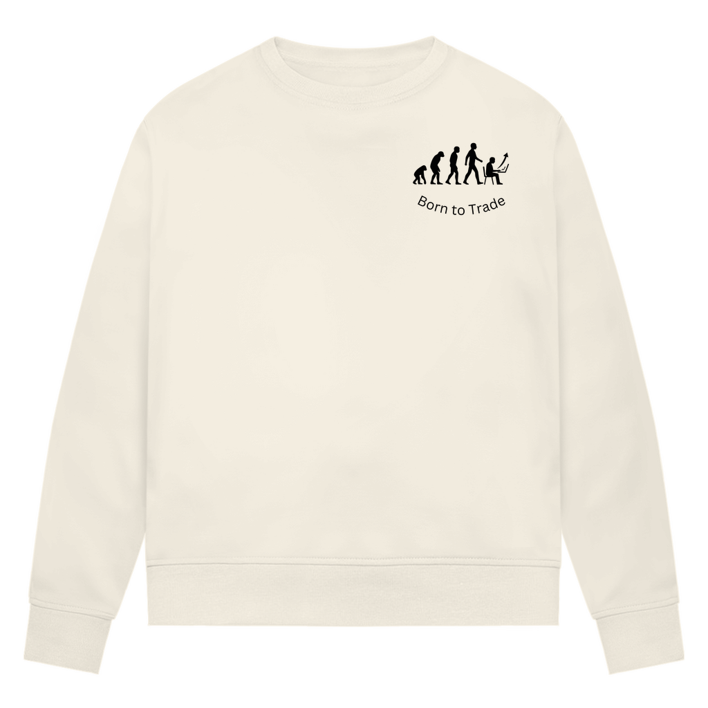 Damen Premium Bio Sweatshirt Born to Trade