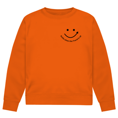 Herren Premium Bio Sweatshirt Smile when the Trend is up