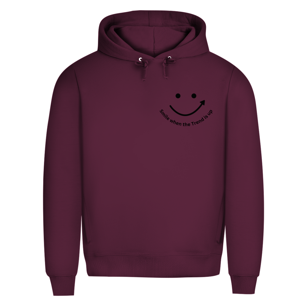 Herren Premium Bio Hoodie Smile when the Trend is up
