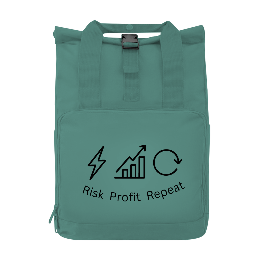 Rucksack mit Seitentasche Risk Profit Repeat