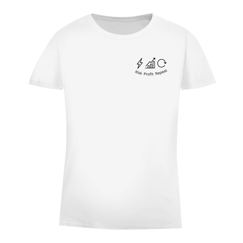 Damen Premium Bio T-Shirt Risk Profit Repeat