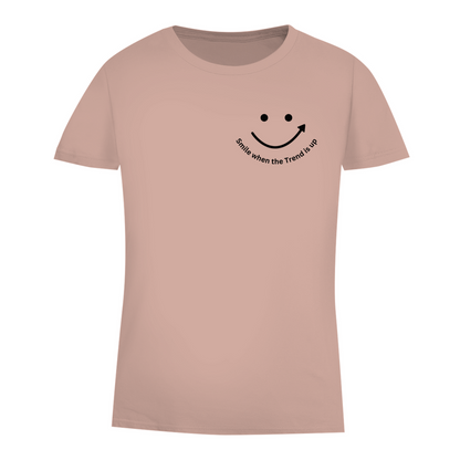 Damen Premium Bio T-Shirt Smile when the Trend is up
