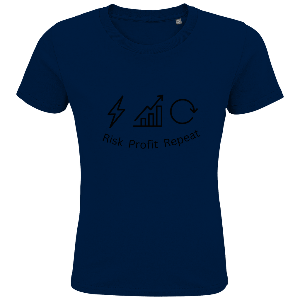 Kids Premium Bio T-Shirt Risk Profit Repeat