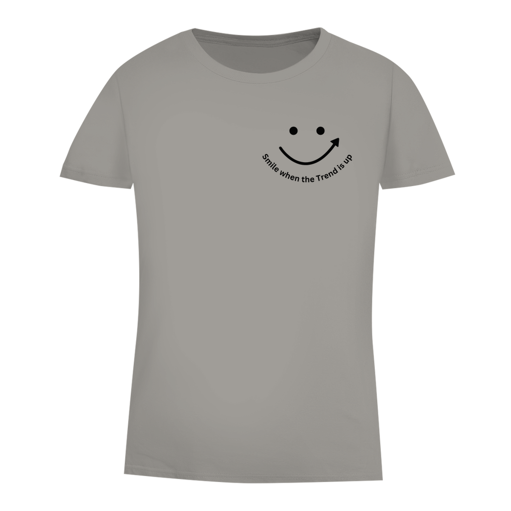 Damen Premium Bio T-Shirt Smile when the Trend is up