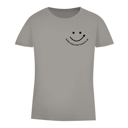 Damen Premium Bio T-Shirt Smile when the Trend is up