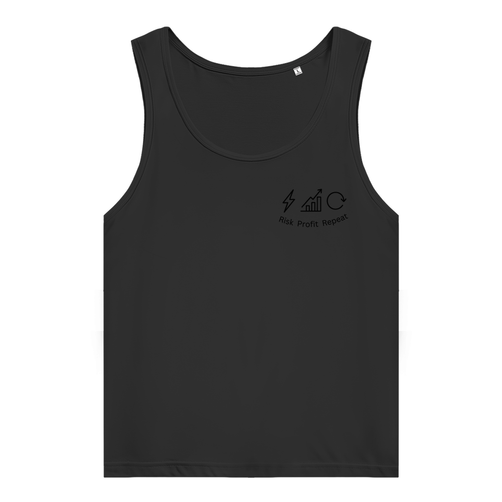 Damen Premium Organic Tank Top Risk Profit Repeat
