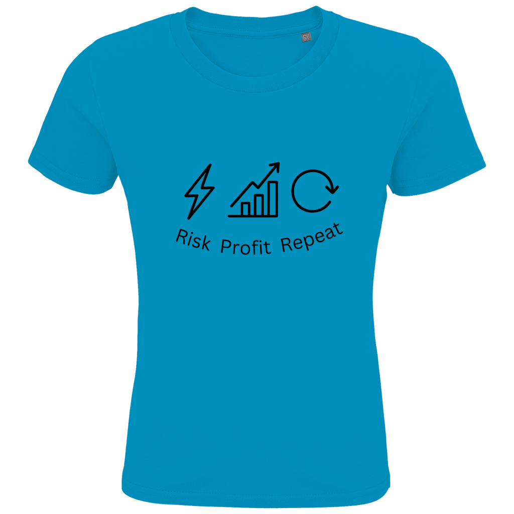 Kids Premium Bio T-Shirt Risk Profit Repeat