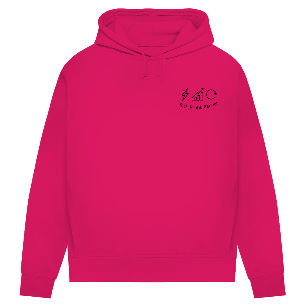 Damen Premium Bio Hoodie Risk Profit Repeat