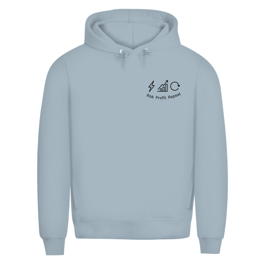 Herren Premium Bio Hoodie Risk Profit Repeat